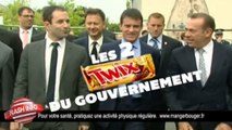 Le Petit Journal parodie la publicité Twix avec Benoît Hamon et Manuel Valls