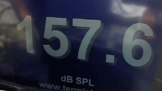 Tuning : cette sono peut atteindre les 157 décibels !