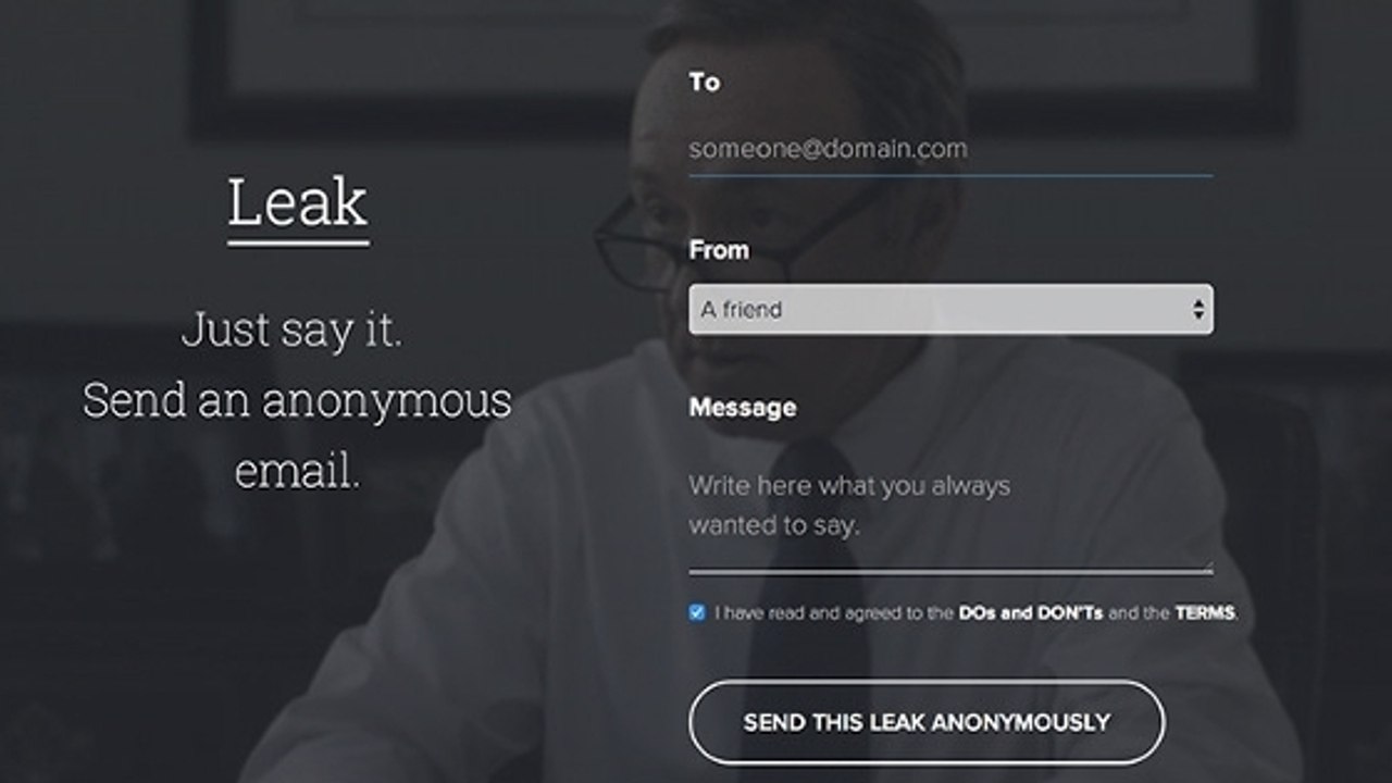 Leak : l'application pour envoyer des mails anonymes à n'importe qui