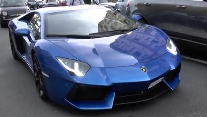 Le bruit impressionnant des Lamborghini Aventador à Monaco