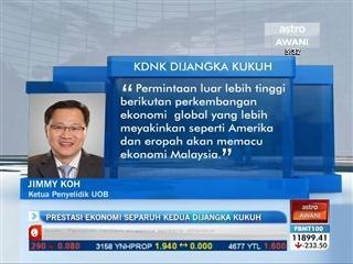 Prestasi ekonomi separuh kedua dijangka kukuh