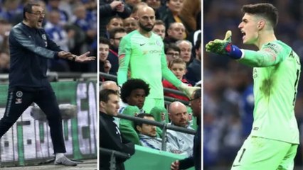 Premier League : La scène surréaliste du week-end entre Kepa Arrizabalaga et Maurizio Sarri