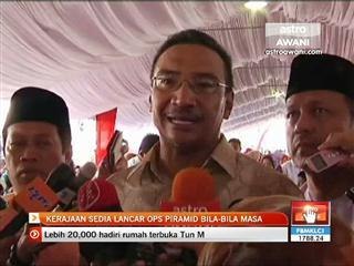 Kerajaan sedia lancar Ops Piramid pada bila-bila masa