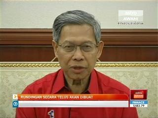 Rundingan secara telus akan dibuat