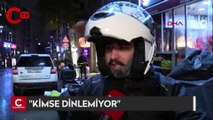 Yasağa rağmen sipariş götüren motokuryeler isyan etti