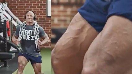 L'entraînement très musclé de The Rock pour présenter sa nouvelle collection de vêtements
