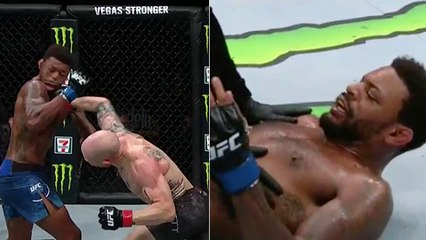 Josh Emmett vs Michael Johnson se termine sur un des KO de l'année à 1 minute de la fin !