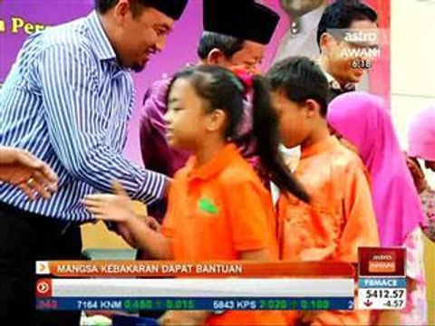 Mangsa kebakaran dapat bantuan