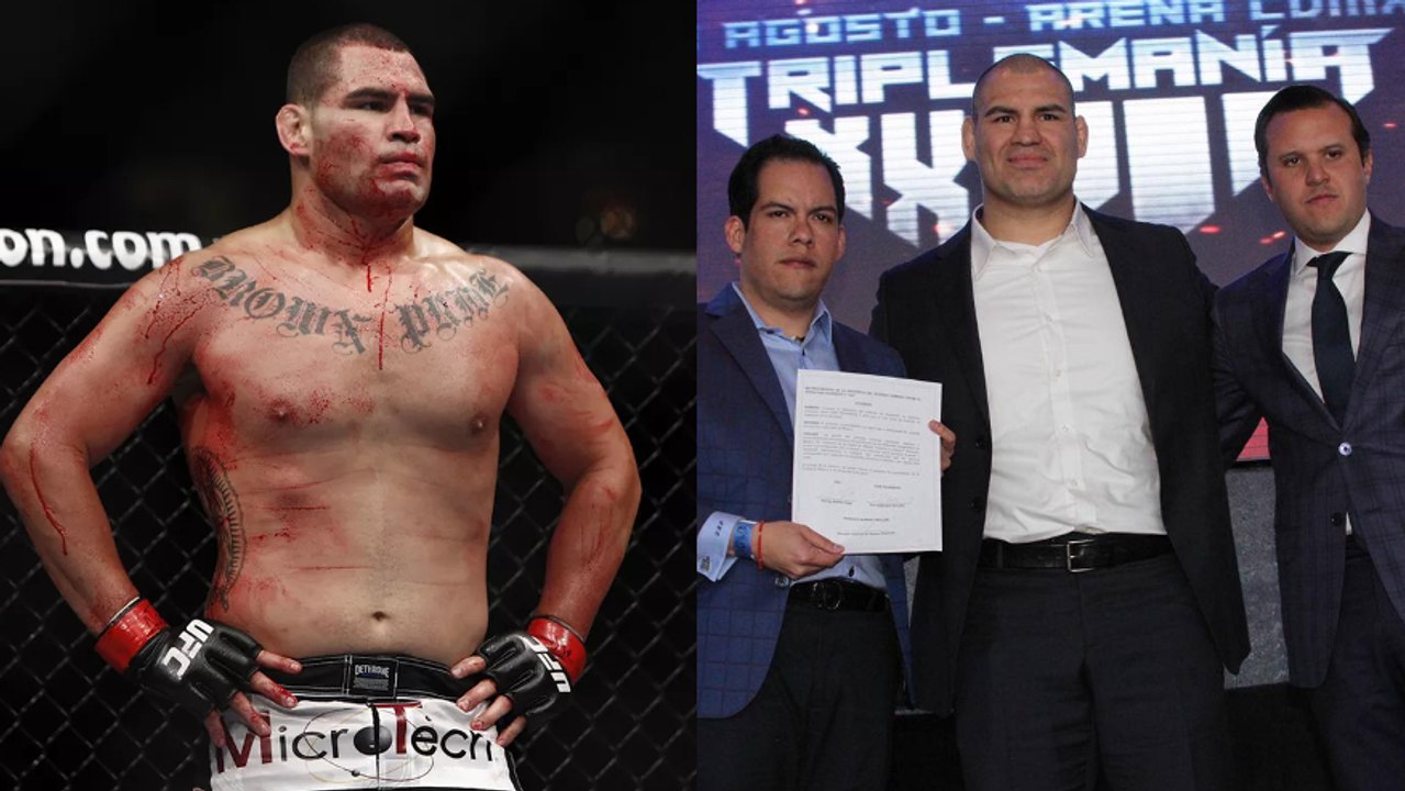 C'est officiel, Cain Velasquez se lance dans le catch, regardez sa tête avec son masque !