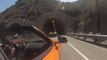 L'accélération incroyable d'une Lamborghini Aventador dans un tunnel