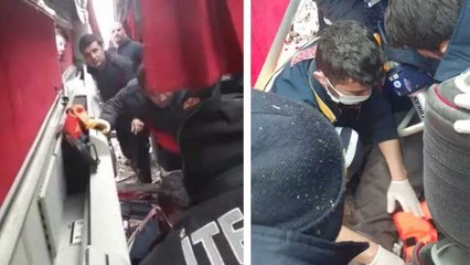 Ağrı'da yolcu otobüsü devrildi! Yaralılar var