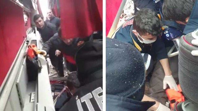 Ağrı'da yolcu otobüsü devrildi! Yaralılar var