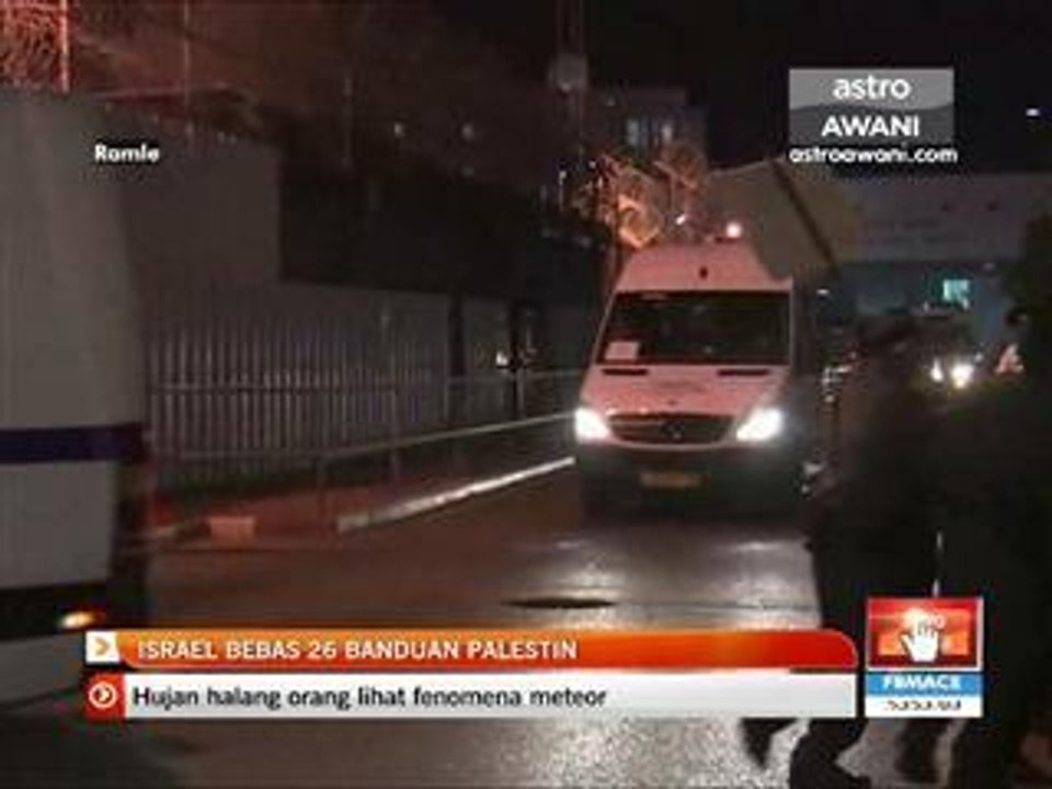 Israel bebas 26 banduan Palestin