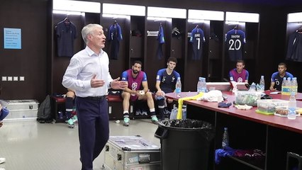 Ce qu'a dit Didier Deschamps aux Bleus à la mi-temps de France - Croatie