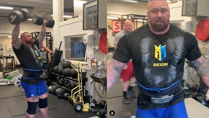 L'enchaînement insurmontable de La Montagne pour préparer le World Strongest Man