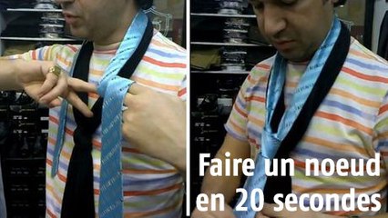 La technique ultra rapide pour faire un nœud de cravate