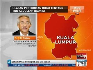 Ulasan penerbitan buku tentang Tun Abdullah Badawi