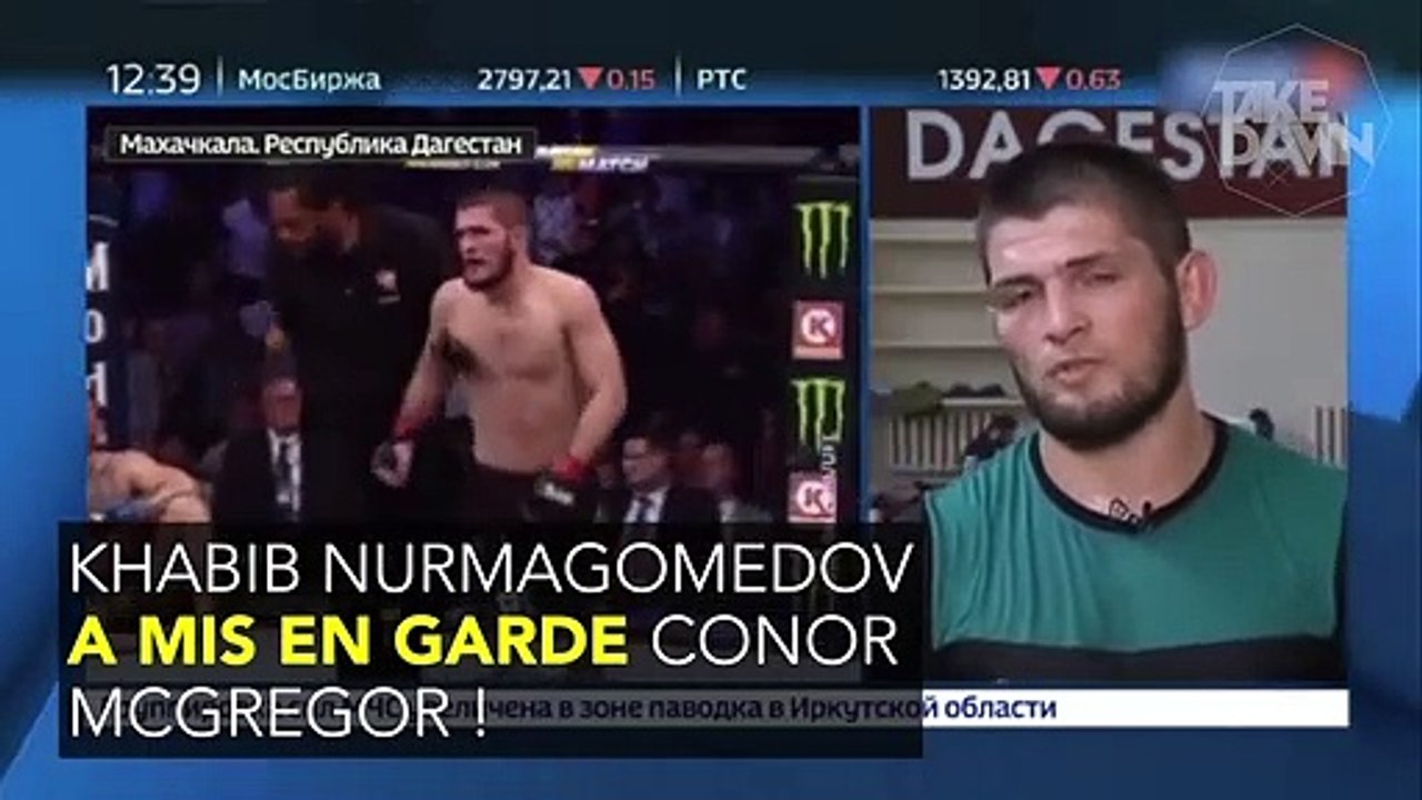 Khabib Nurmagomedov conseille à McGregor de ne pas venir à Abu Dhabi : "Il aura du mal à repartir"