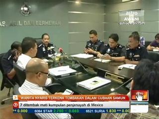 Wanita nyaris terkena tembakan dalam cubaan samun