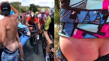 Tour de France : le jour où un coureur a mis une grosse fessée à un spectateur sur le bord de la route (VIDÉO)