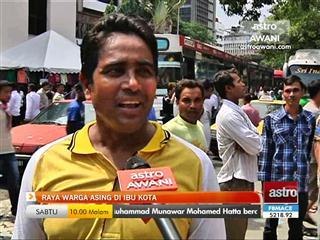 Warga asing beraya di ibukota