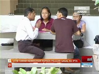UiTM tawar kemasukan kepada pelajar gagal IPTA