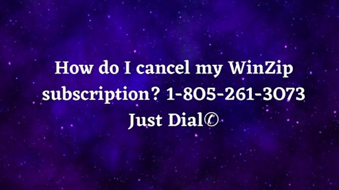 How do I cancel my WinZip subscription 1(51O)-37O-1986✆ Just Dial✆