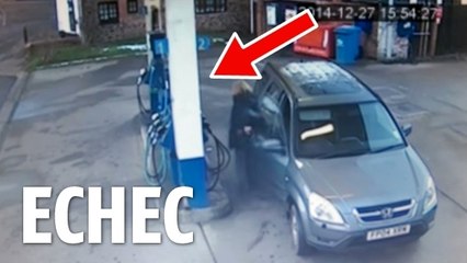 Cette femme s'est retrouvée complètement déboussolée en arrivant à la station essence