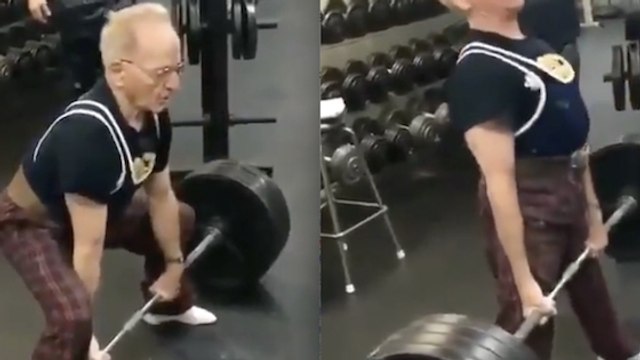 À 89 ans, il soulève 184 kilos sans pression !