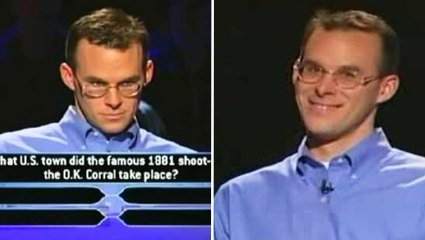 Pour une question à 1 million, cet homme est le plus culotté du monde