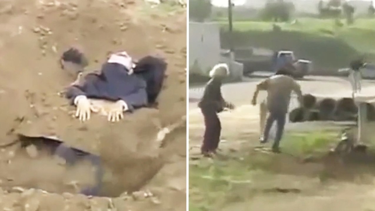 Cet homme censé être mort est sorti de terre par surprise !