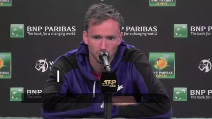 ATP  - Indians Wells 2022 - Daniil Medvedev : "I want peace and to promote tennis ahead of Indian Wells