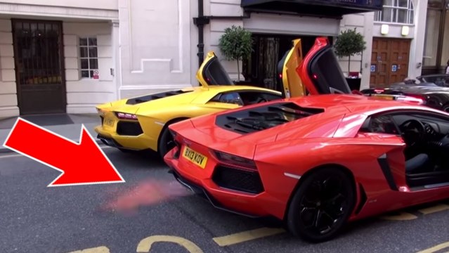 Ces Lamborghini s'affrontent en crachant des flammes