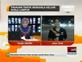 Tinjauan trafik menghala keluar Kuala Lumpur
