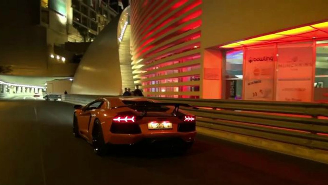 Des Lamborgini Aventador s'éclatent sur le circuit de Monaco