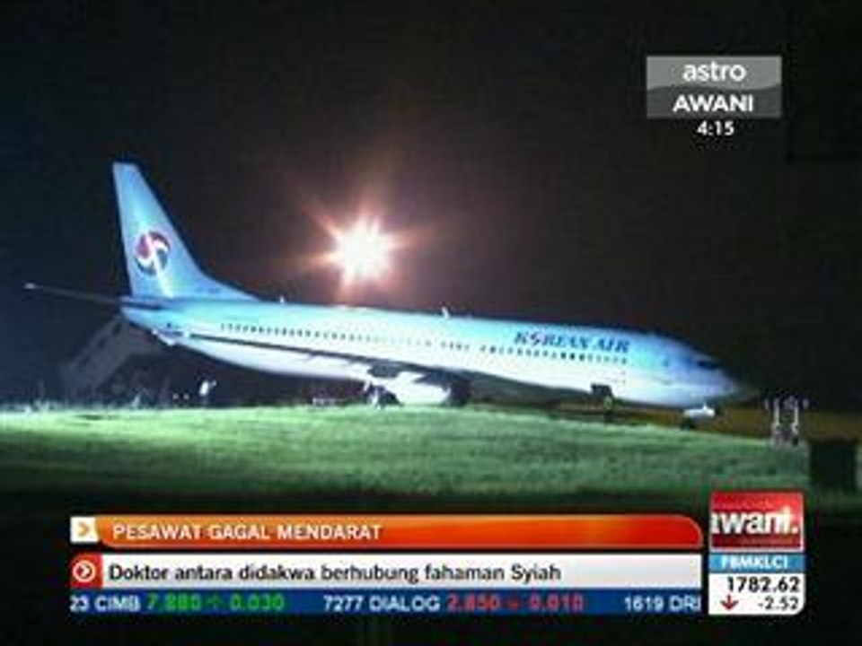 Pesawat gagal mendarat