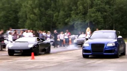 Lamborghini Murcielago LP640 vs Audi RS6 Evotech : laquelle est la plus rapide ?