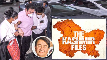 With Help Of Caretakers, Randhir Kapoor Reaches To Watch 'The Kashmir Files'