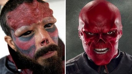 Henry Damon se fait couper le nez pour ressembler au méchant de Captain America