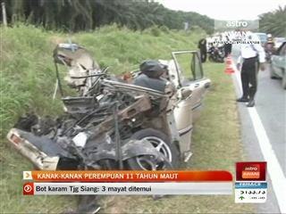 Kanak-kanak perempuan 11 tahun maut