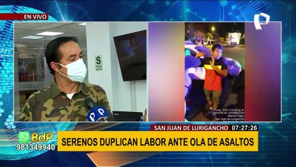 Implementan estrategia rápida en SJL: serenos duplican labor ante ola de asaltos