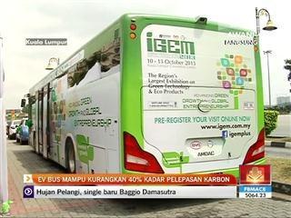 EV Bus mampu kurangkan 40% kadar pelepasan karbon