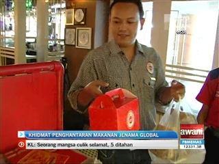 Khidmat penghantaran makanan jenama global
