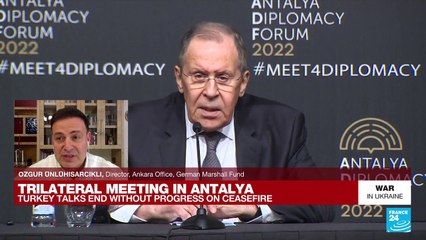 Trilateral meeting in Antalya: Turkey talks end without progress on ceasefire