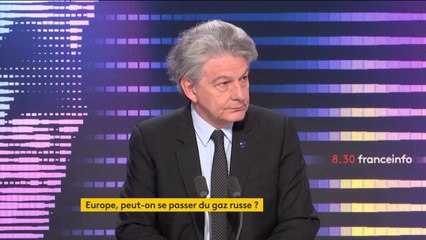 Hydrocarbures russes, aides aux États... Le "8h30 franceinfo" de Thierry Breton