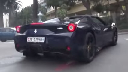 Une Magnifique Ferrari 458 édition spéciale Apera enflamme la route de Monaco