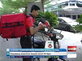 Khidmat penghantaran makanan jenama global