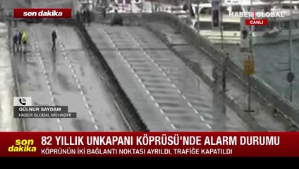 Unkapanı Köprüsü'nün bağlantı noktası ayrıldı