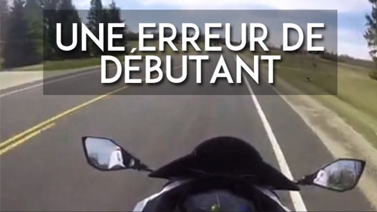 Il se crashe avec sa moto en commettant une boulette de débutant