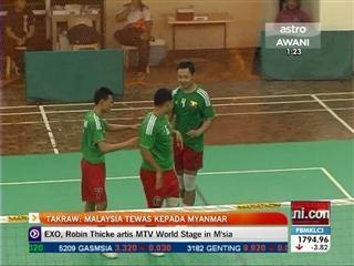 Takraw: Malaysia tewas kepada Myanmar